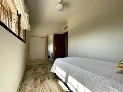 Cama o camas de una habitación en Mirador del Calasancio 5