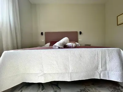 Cama o camas de una habitación en Mirador del Calasancio 5