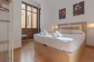 Cama o camas de una habitación en El Toro de María Cristina