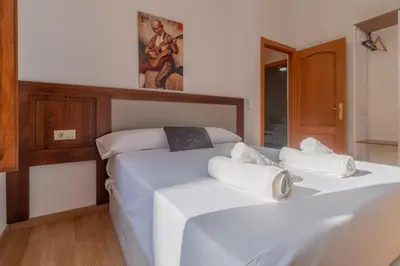 Cama o camas de una habitación en El Toro de María Cristina