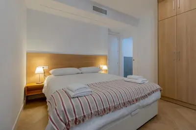 Cama o camas de una habitación en Apartamento Almedina