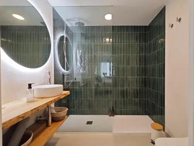 Un baño de Apartamento Plaza Pineda