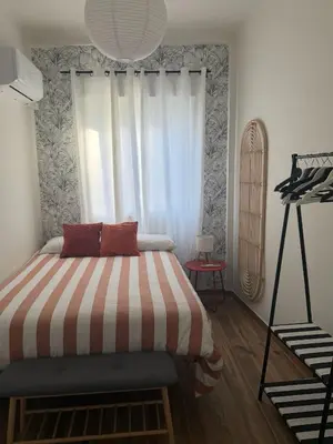 Cama o camas de una habitación en Sevilla centro - Alcázares D