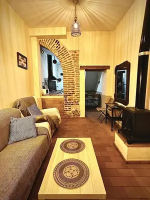 Zona de estar de Bonita casita rural Cazalla de la Sierra