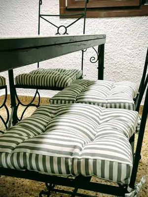 Cama o camas de una habitación en casa rural Ribera del Hueznar
