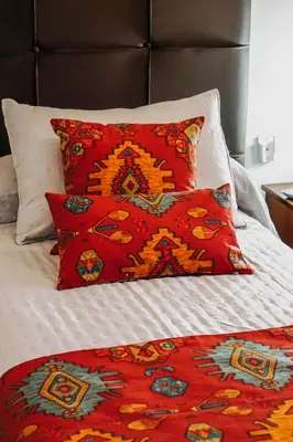 Cama o camas de una habitación en Fantástica casa con piscina Carmona Sevilla