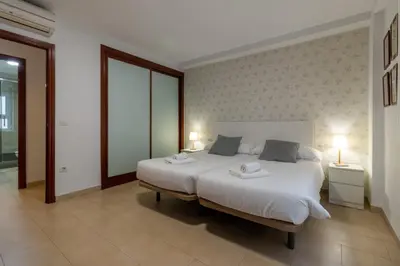 Cama o camas de una habitación en La Casa del Gran Teatro