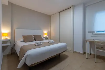 Cama o camas de una habitación en La Casa del Gran Teatro