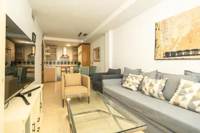 Zona de estar de Grande apartamento familiar