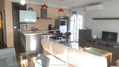 Una cocina o zona de cocina en Balcon Alameda Downtown