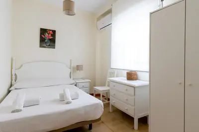 Cama o camas de una habitación en Apartamento Familiar María Auxiliadora