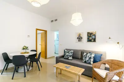 Zona de estar de Apartamentos Diaber San Leandro