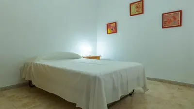 Cama o camas de una habitación en El Balcón de San Hipolito