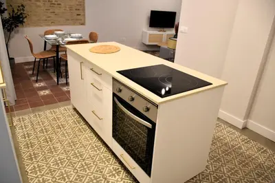 Una cocina o zona de cocina en Puerta Carmona