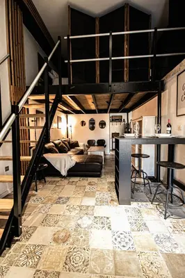 Cama o camas de una habitación en Bajo el Sol de Sevilla