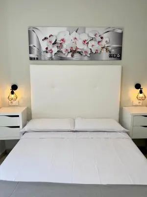 Cama o camas de una habitación en Ribera Suites GP