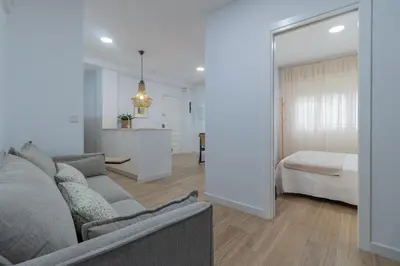 Cama o camas de una habitación en Apartamento Conde y Luque