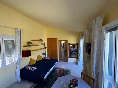 Cama o camas de una habitación en Casita Higo