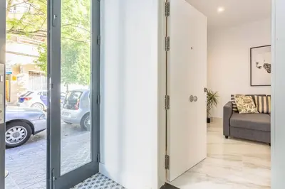 Zona de estar de Bernaldez Suite - Vacacional Sevilla