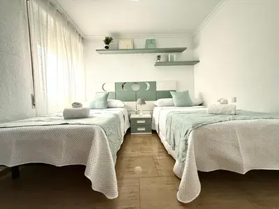 Cama o camas de una habitación en El Madroñal