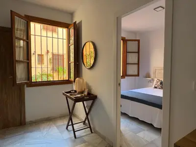 Cama o camas de una habitación en Apartamento Patio de la Calleja