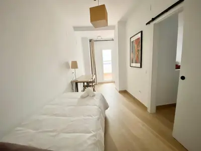 Cama o camas de una habitación en Balcón de la Paz