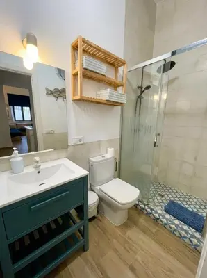 Un baño de ViCe apartment Seville centre Alameda Hercules square