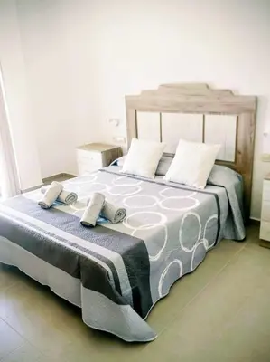 Cama o camas de una habitación en Gracia apartment
