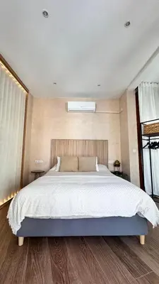 Cama o camas de una habitación en Wanderlust Loft
