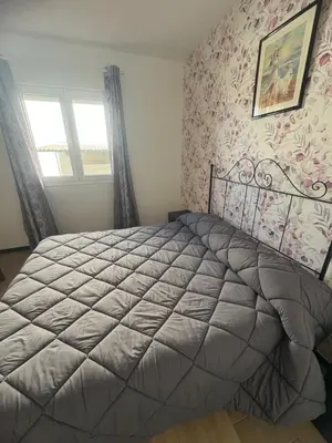 Cama o camas de una habitación en Hostal Las rejas