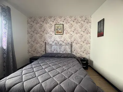 Cama o camas de una habitación en Hostal Las rejas