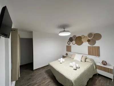 Cama o camas de una habitación en Apartamento Azahar de Córdoba
