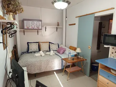 Una televisión o centro de entretenimiento en La Pequeña Parrita
