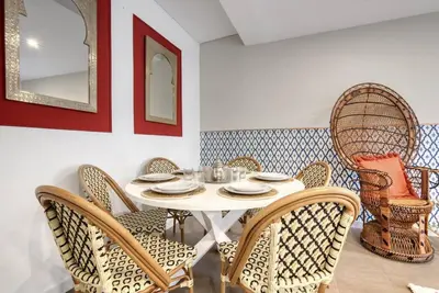 Zona de estar de Apt City Center,Luxury decoration,20min to Cathedral of Cordoba