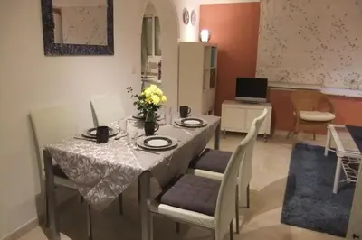 Zona de estar de Cozy and charming house in Sevilla