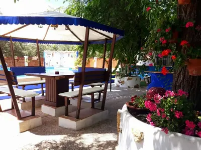 Jardín al aire libre en Vivienda Rural Añil