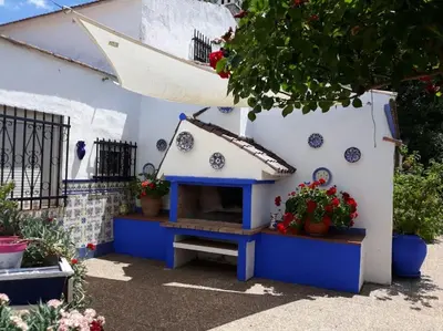 Jardín al aire libre en Vivienda Rural Añil
