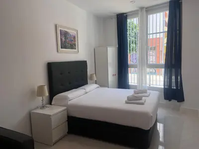 Cama o camas de una habitación en Rental San Luis