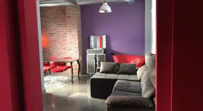 Zona de estar de Precioso y moderno ático duplex de 2 habitaciones en Sevilla para 2 ó 3 personas con Jacuzzi