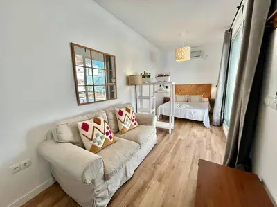 Cama o camas de una habitación en Ático con gran terraza privada - CozyHomeSevilla8