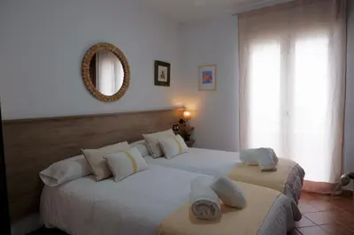 Cama o camas de una habitación en Casa Frasquita del Pan - Caminito del Rey