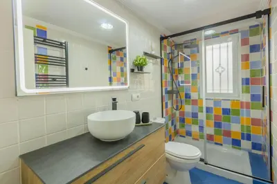 Un baño de Blue Gardenia Apartmento en Sevilla
