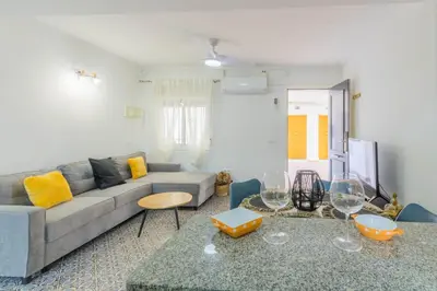 Zona de estar de Blue Gardenia Apartmento en Sevilla