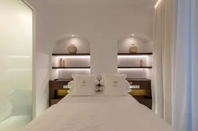 Cama o camas de una habitación en P SANTA CLARA HOTEL BOUTIQUE By Sojo