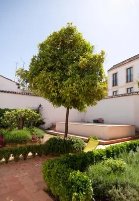 Jardín al aire libre en Apartamento El Patio de Ezequiel