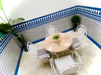 Zona de estar de La casa de Tachi