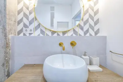 Un baño de Apartamento La Victoria & Centro & Parking
