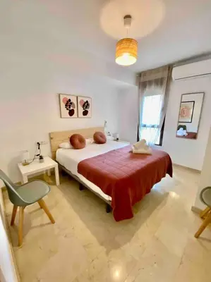 Cama o camas de una habitación en 9773 Apartamento Corte