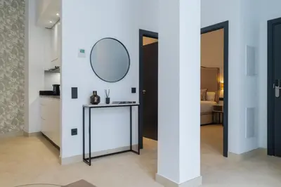 Cama o camas de una habitación en New Design Apartment - Private patio - Gallos 2