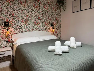Cama o camas de una habitación en Apartamento El Patio de Doña Engracia